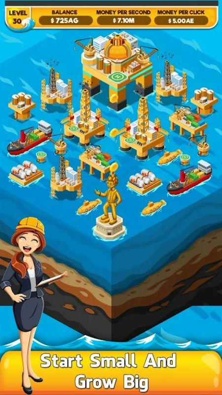 Oil Tycoon 2: Idle Miner Game zrzut ekranu 1