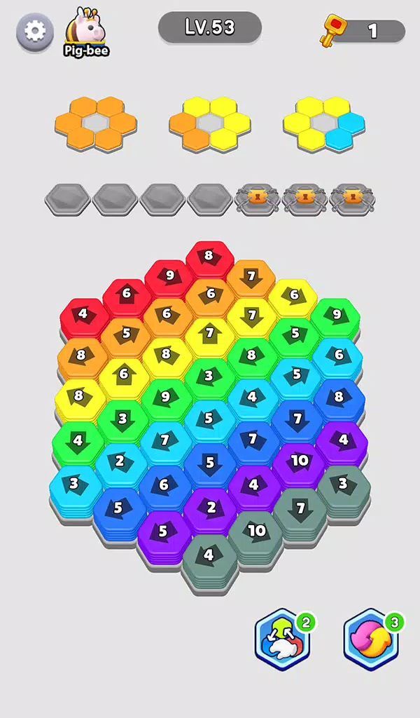 Bee Out - Hexa Away Puzzle экрана 1