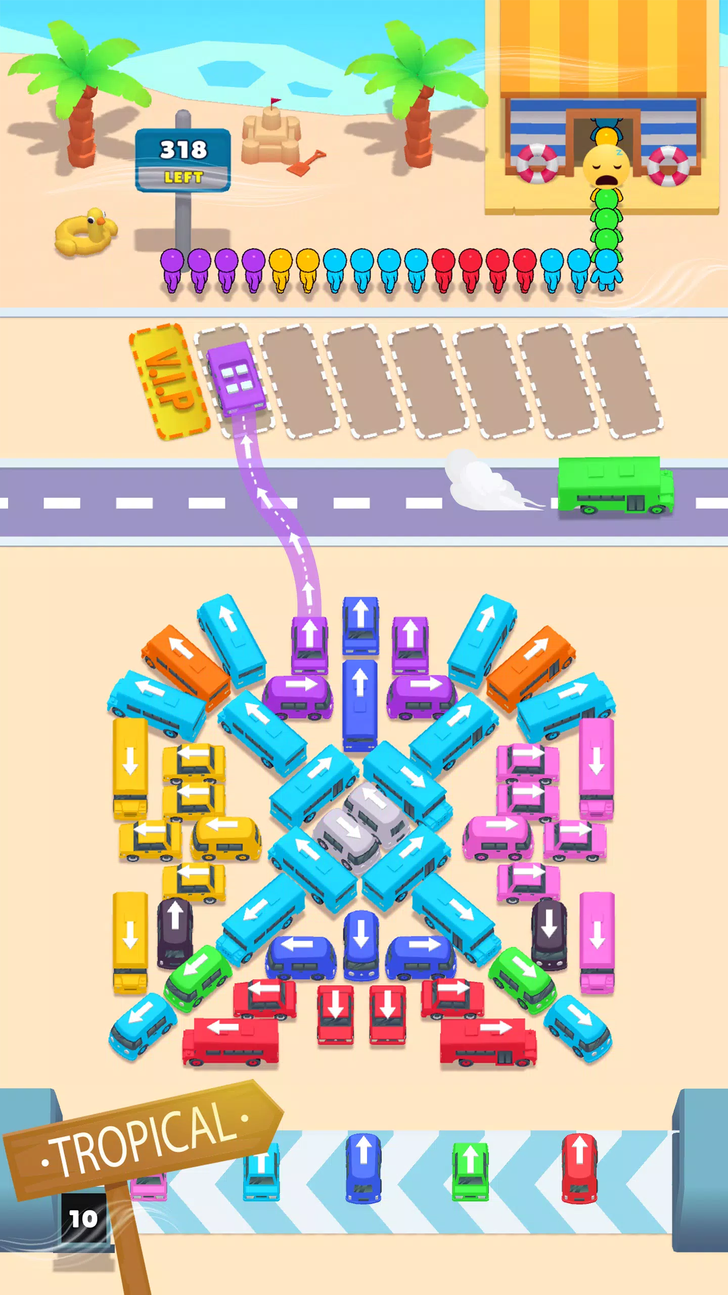 Bus Match Puzzle: Bus Shuffle ảnh chụp màn hình 4