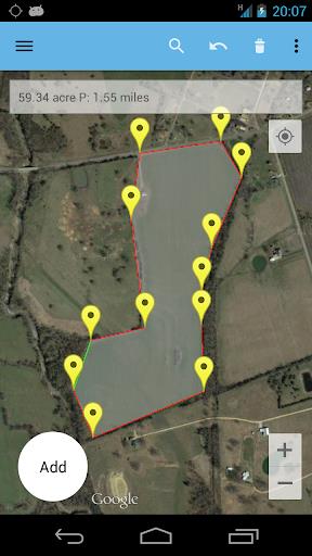 AndMeasure (Area & Distance) экрана 1