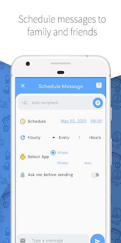 Wasavi: Auto message scheduler Screenshot 4