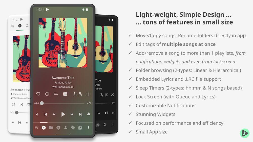 Musicolet Music Player Mod ảnh chụp màn hình 1