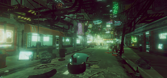 VR Cyberpunk City ဖန်သားပြင်ဓာတ်ပုံ 2