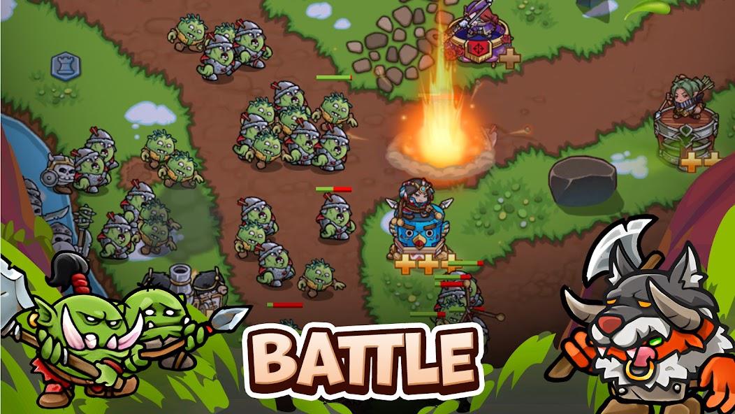 Crazy Defense Heroes - TD Game Mod ảnh chụp màn hình 2