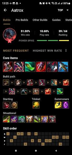 Probuilds for LoL & Wild Rift ảnh chụp màn hình 1