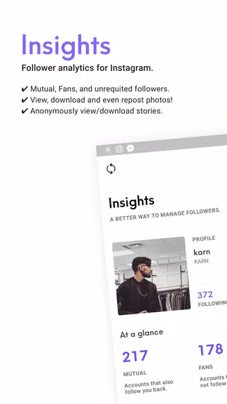 Insights for Instagram ảnh chụp màn hình 1