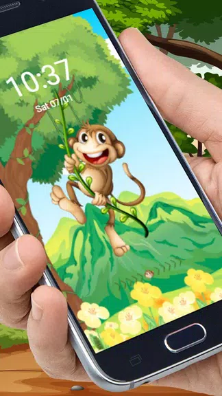 The Cute Cartoon Monkey Theme স্ক্রিনশট 4