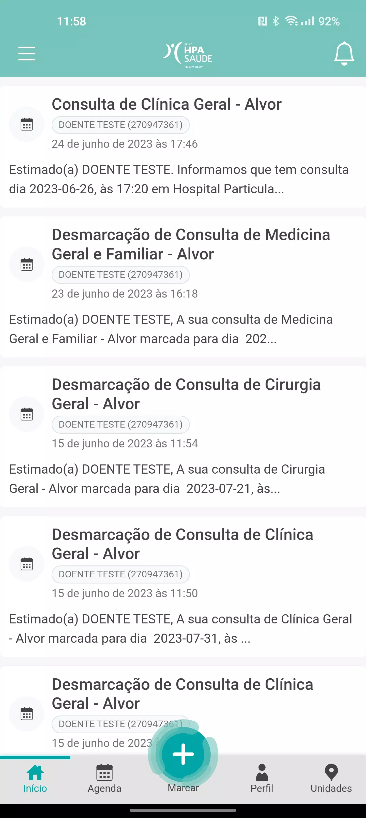 myHPA Saúde screenshot 1