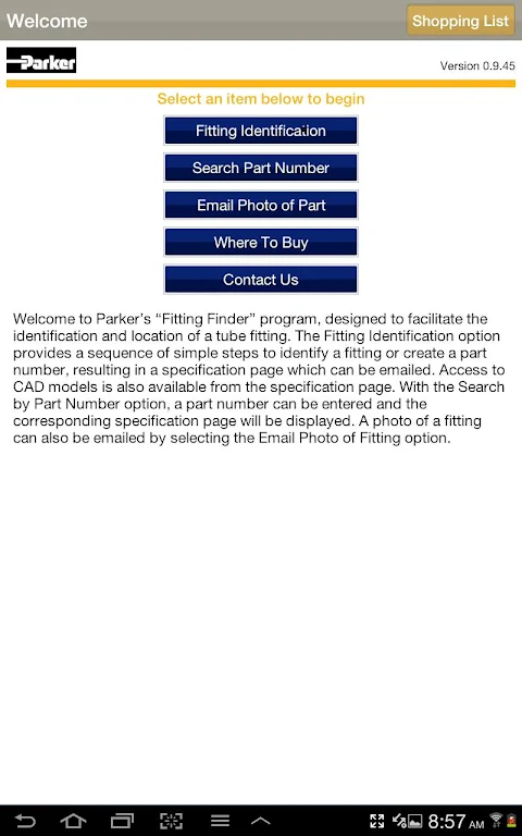 Fitting Finder screenshot 1