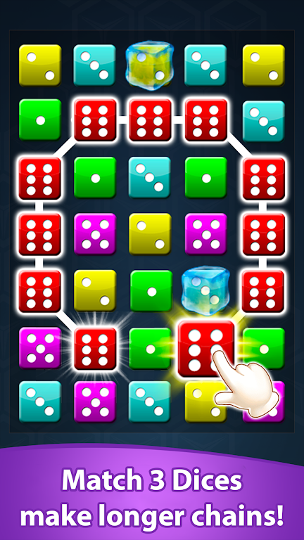 Dice Match Line Puzzle Games স্ক্রিনশট 1