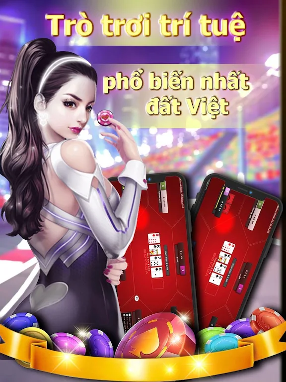 Tiến Lên: Tien len mien nam, tien len - OFFLINE ဖန်သားပြင်ဓာတ်ပုံ 2