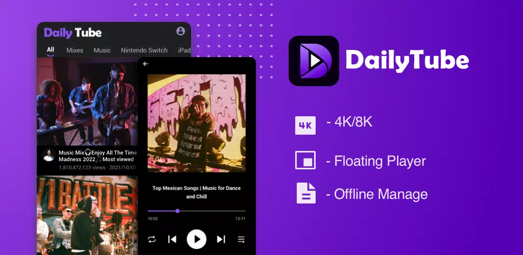 DailyTube zrzut ekranu 1
