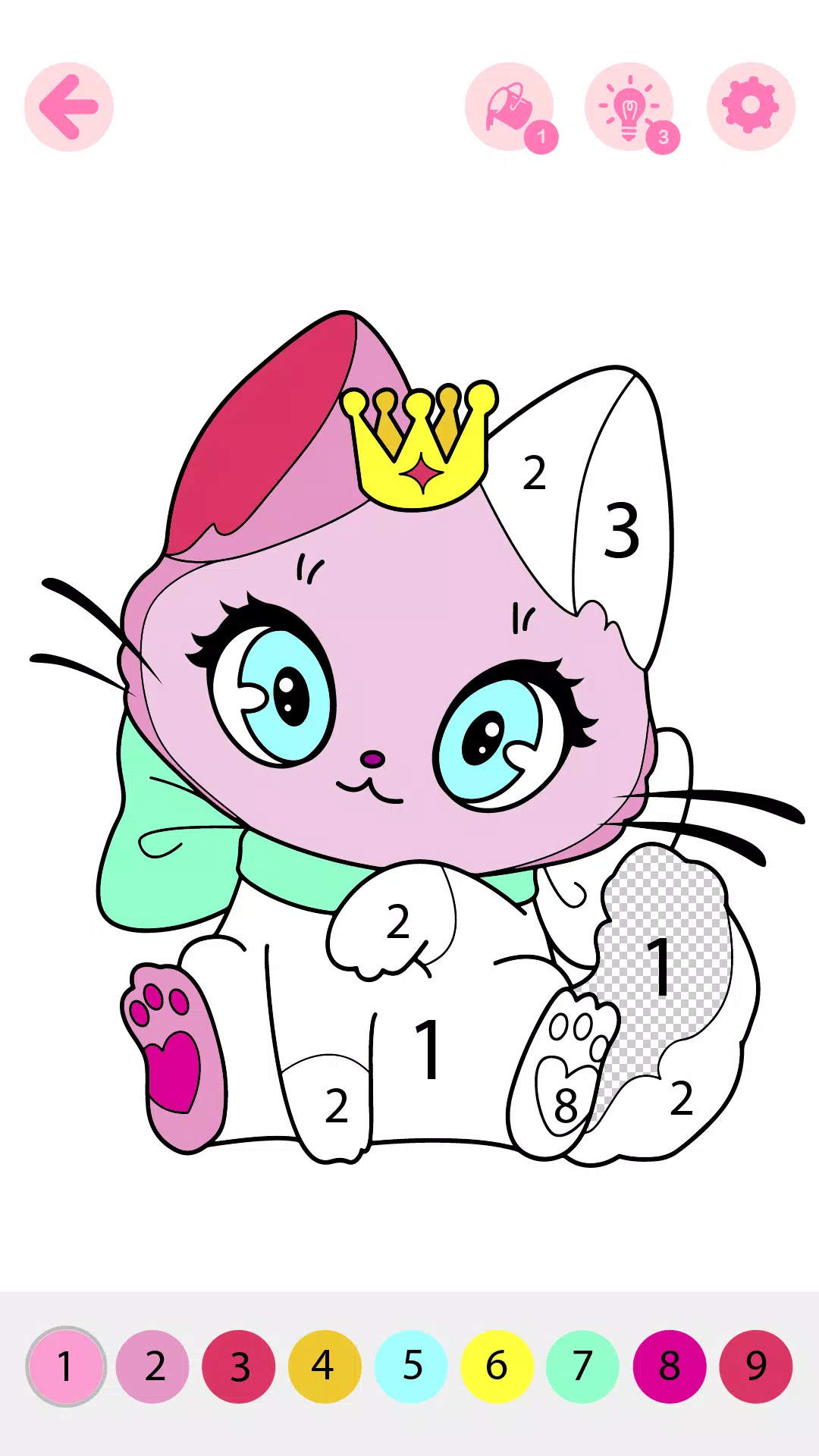 Kids Coloring Book by Numbers zrzut ekranu 1