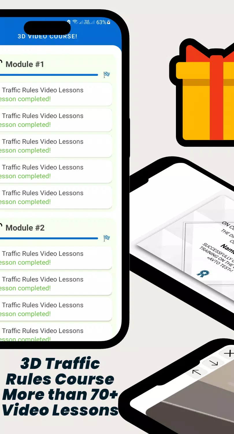 AVTO TEST - Traffic Rules 2025 captura de pantalla 