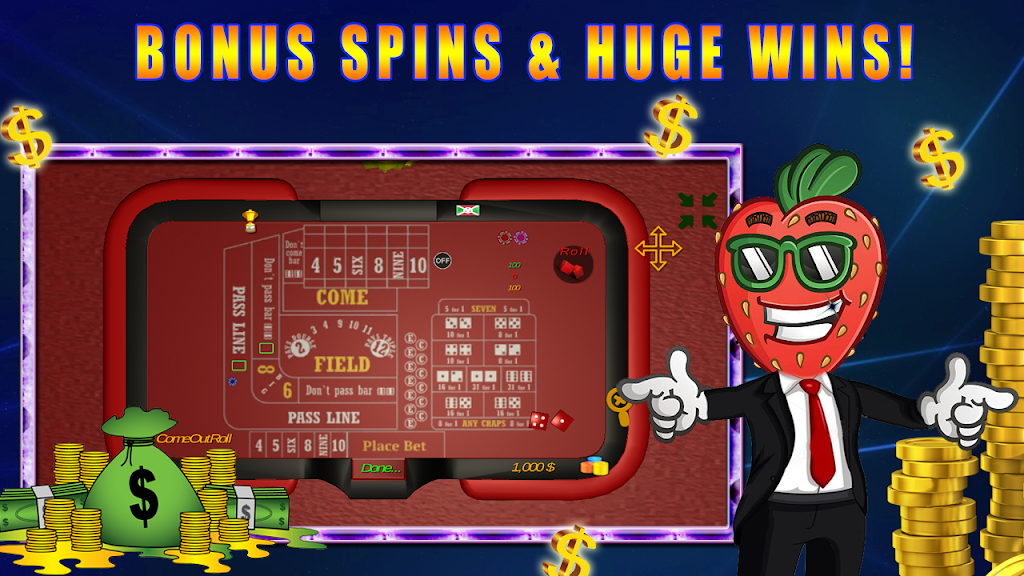 Virtuelles Casino - Craps Spiel Online экрана 1