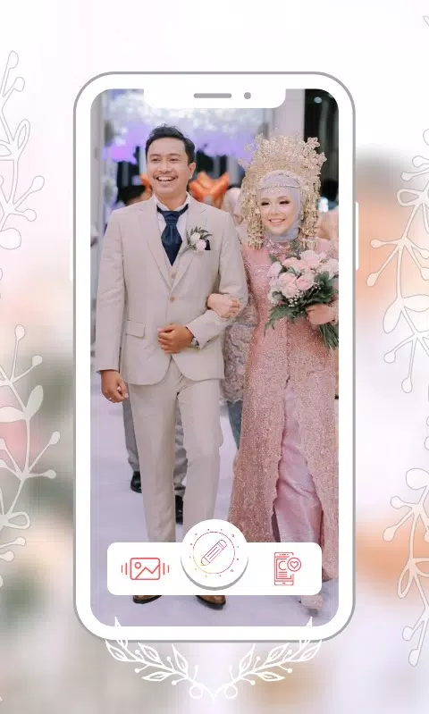 Hijab Couple Bridal Editor ဖန်သားပြင်ဓာတ်ပုံ 3