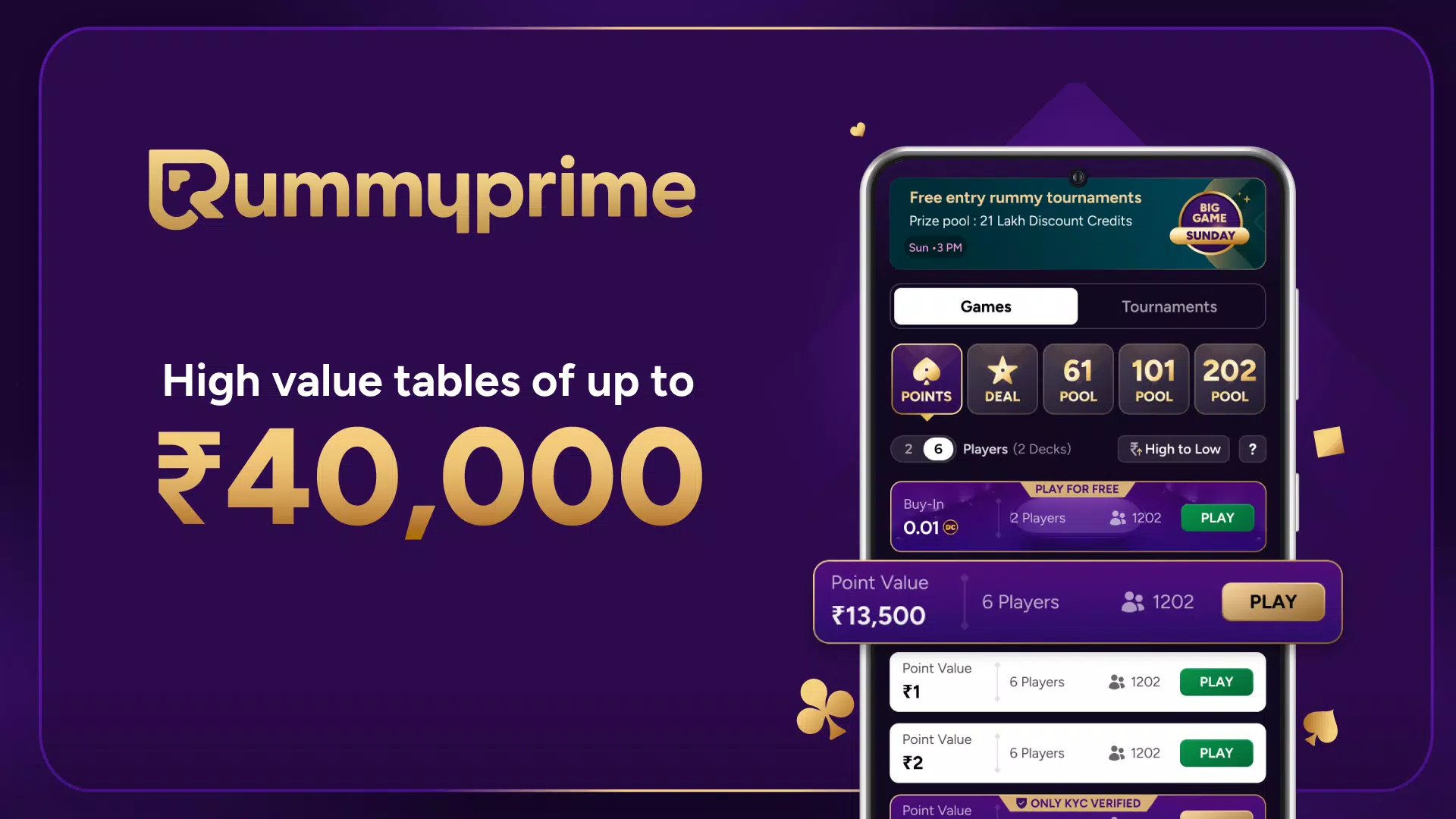 RummyPrime - Rummy Cash Game captura de pantalla 