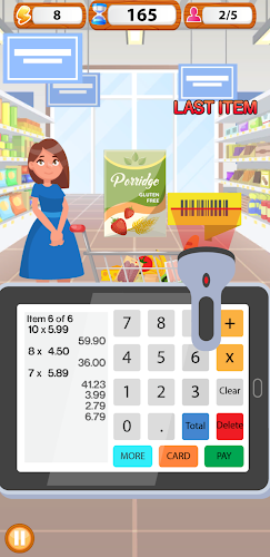 Supermarket Cashier Simulator ảnh chụp màn hình 4