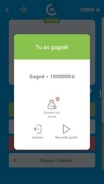 Millions Quiz - Français ảnh chụp màn hình 2