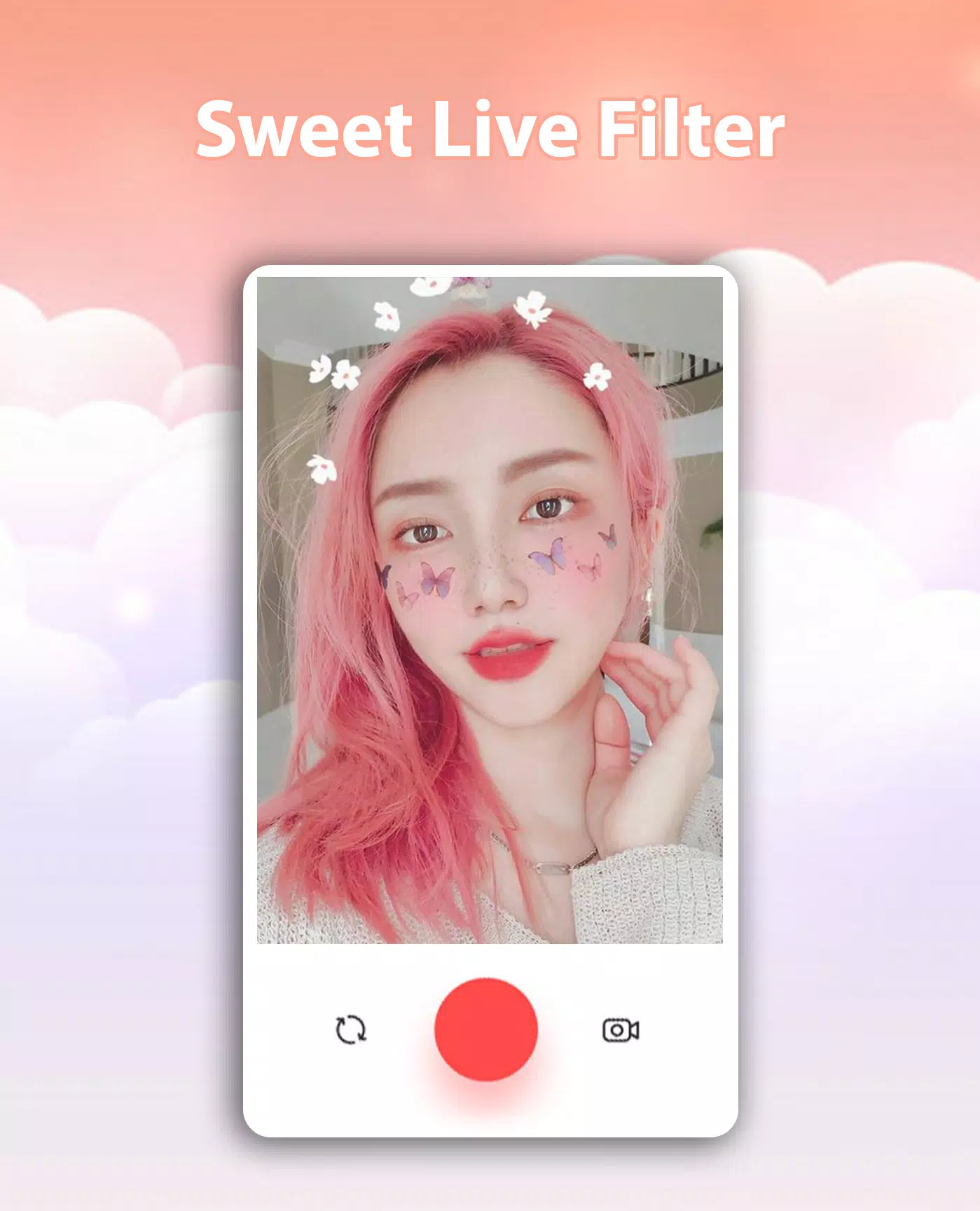 Sweet Live Filter Face Camera Screenshot 4