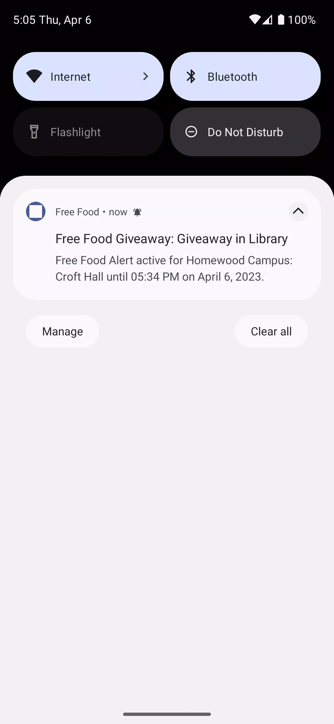 Free Food Alert ekran görüntüsü 3