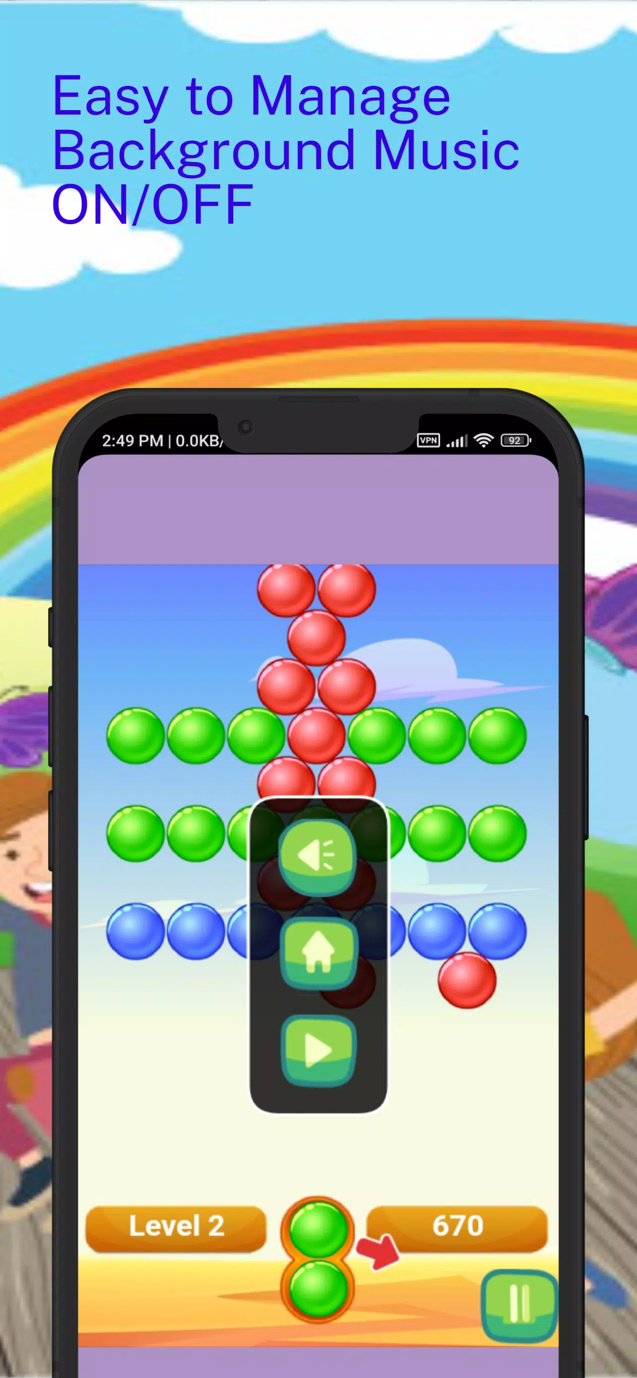 Sky Bubble Shooter : Rainbow Screenshot 4