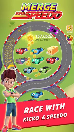 Merge Super Speedo - Kicko Car Tycoon captura de pantalla 