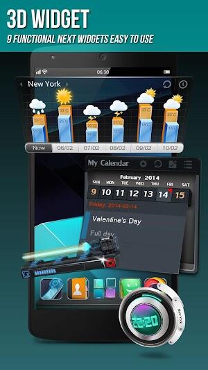 Next Launcher 3D Shell captura de pantalla 