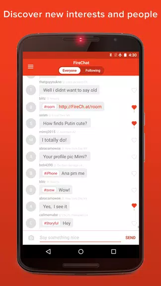 FireChat captura de pantalla 