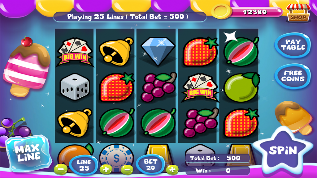 Slot Matchine IceCream - Vegas Casino Slot Games Screenshot 1
