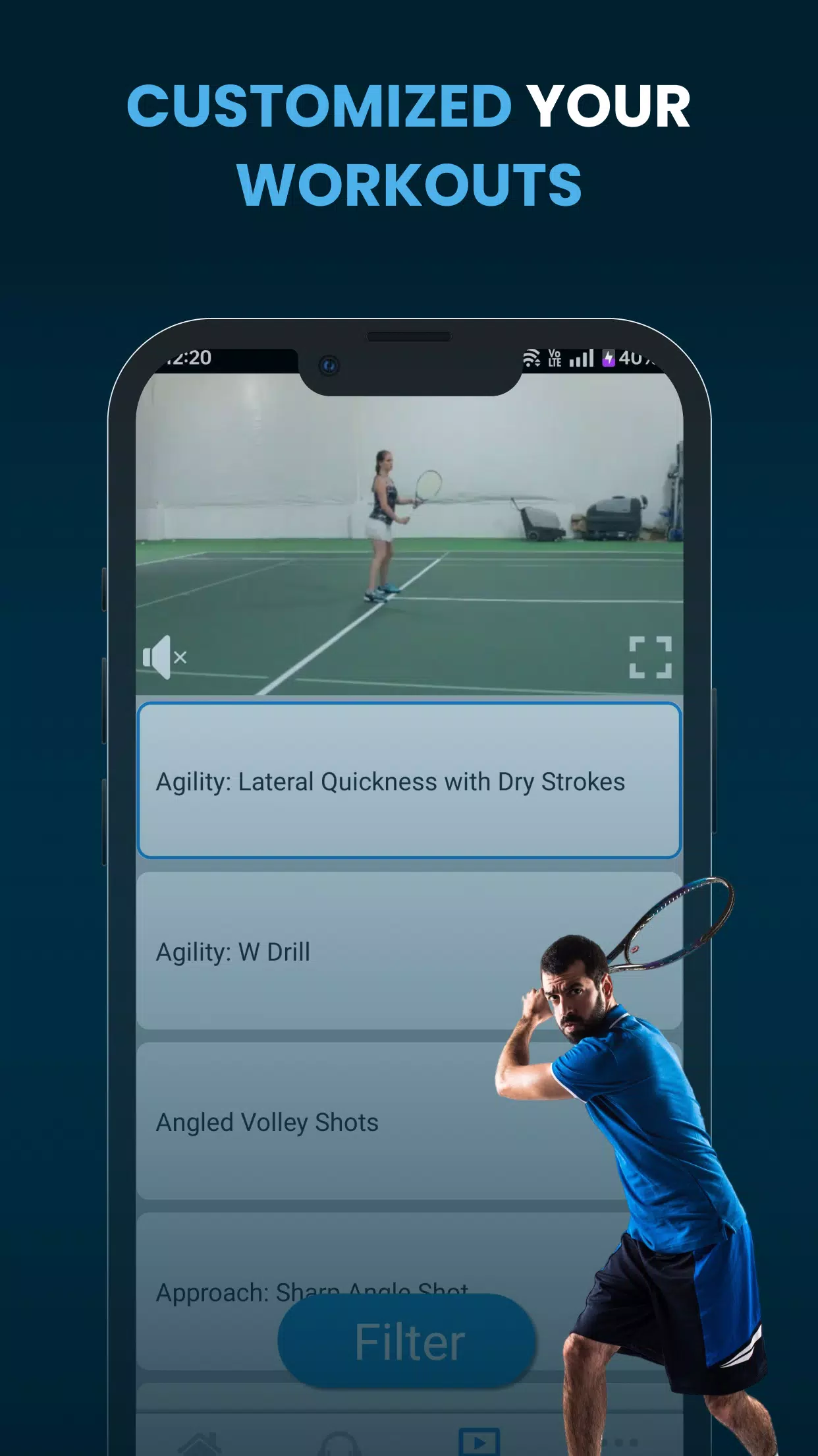 Tennis Training ဖန်သားပြင်ဓာတ်ပုံ 2