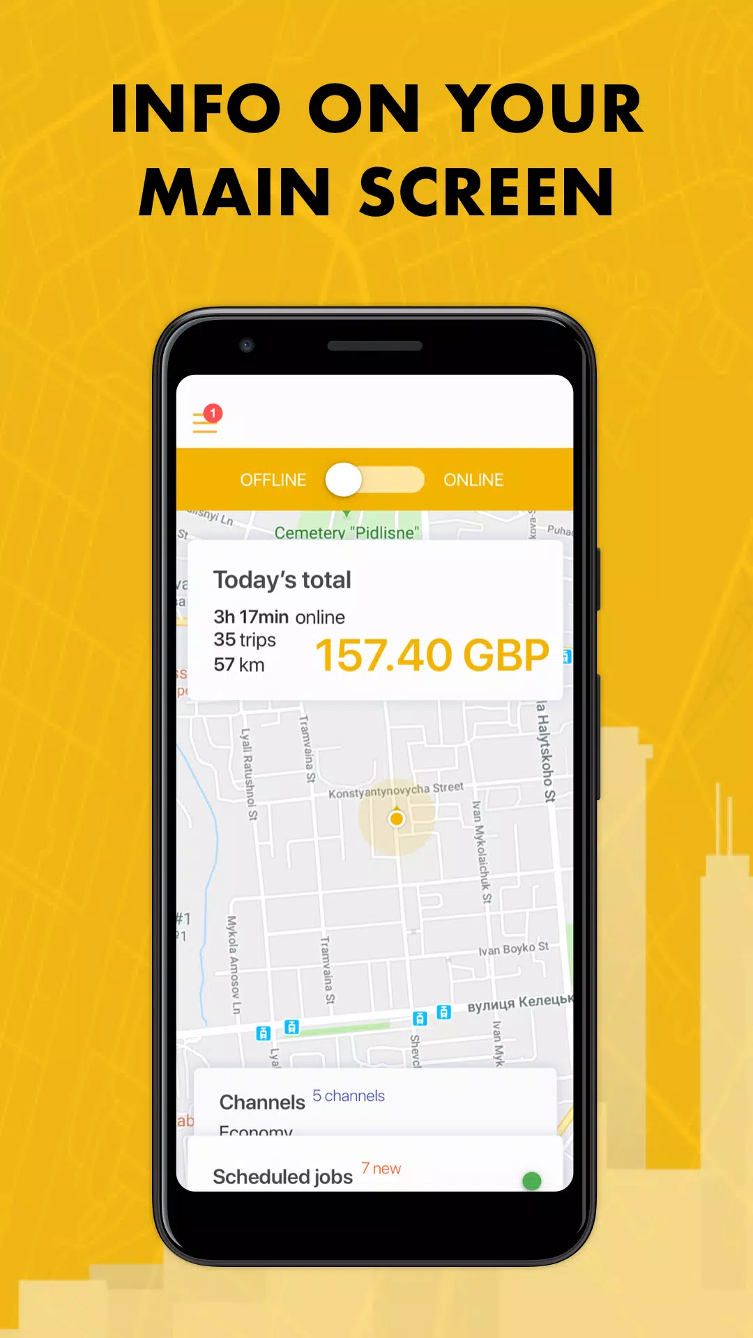 TaxiF Driver screenshot 1