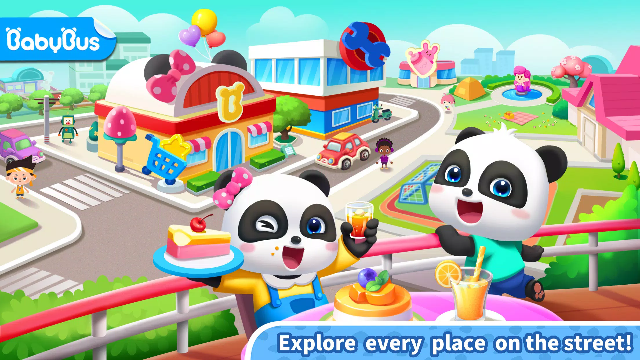 Little Panda's Town: Street Screenshot 1