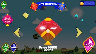 Pipa Layang Kite Flying Game zrzut ekranu 2