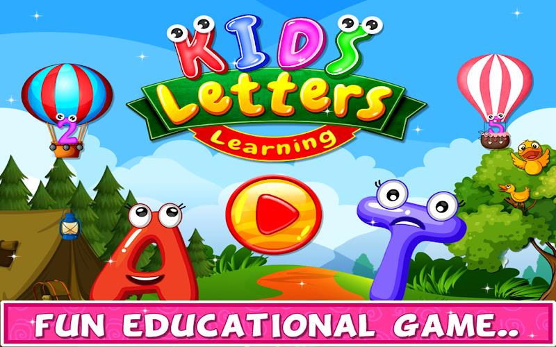 Kids Letters Learning Game ảnh chụp màn hình 1