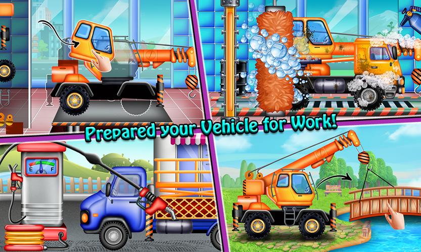 Build Town House with Trucks Screenshot 2