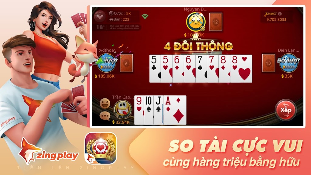 Tiến lên Miền Nam - Tiến Lên - ZingPlay স্ক্রিনশট 2