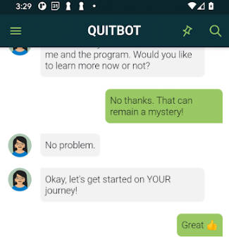 QuitBot ဖန်သားပြင်ဓာတ်ပုံ 1