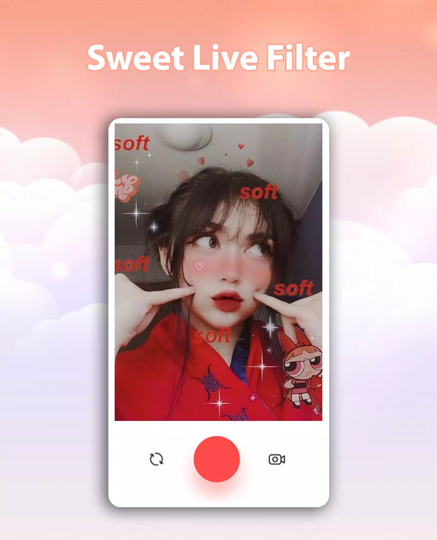 Sweet Live Filter Face Camera Screenshot 1