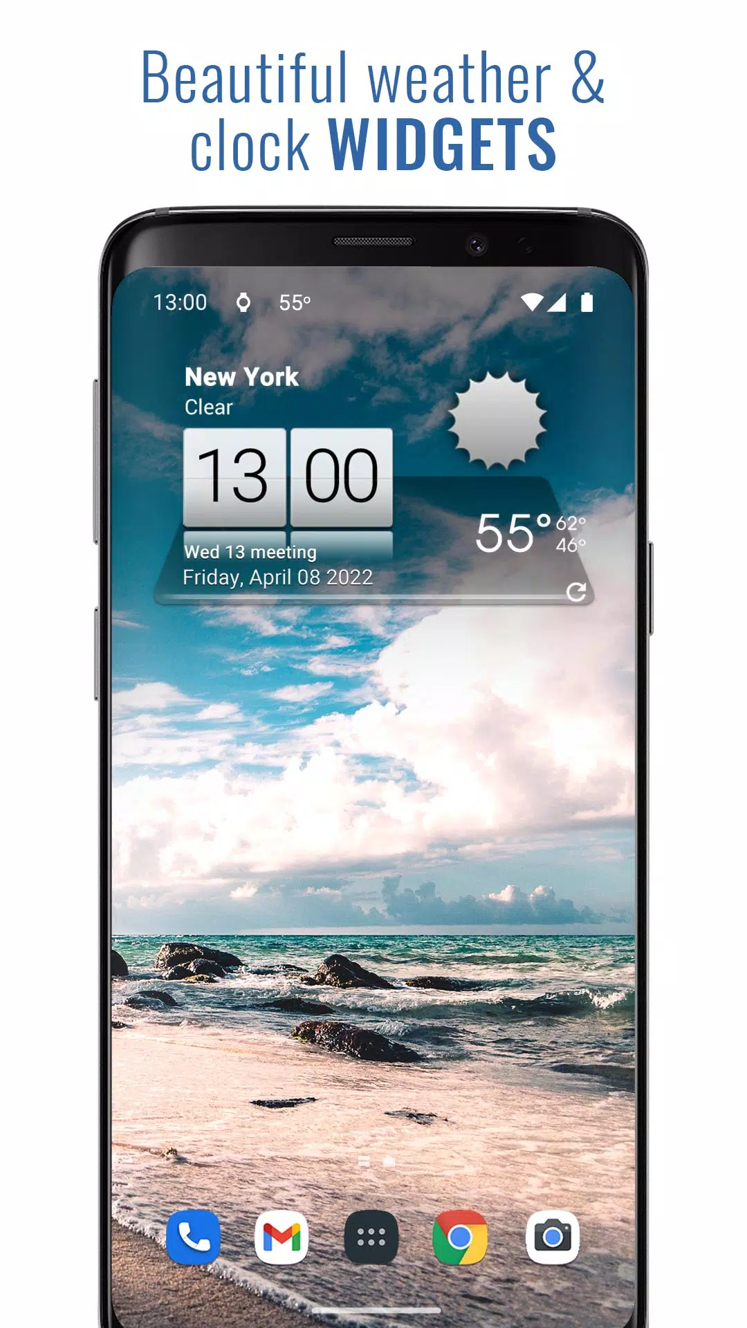 3D Sense Clock & Weather Screenshot 1