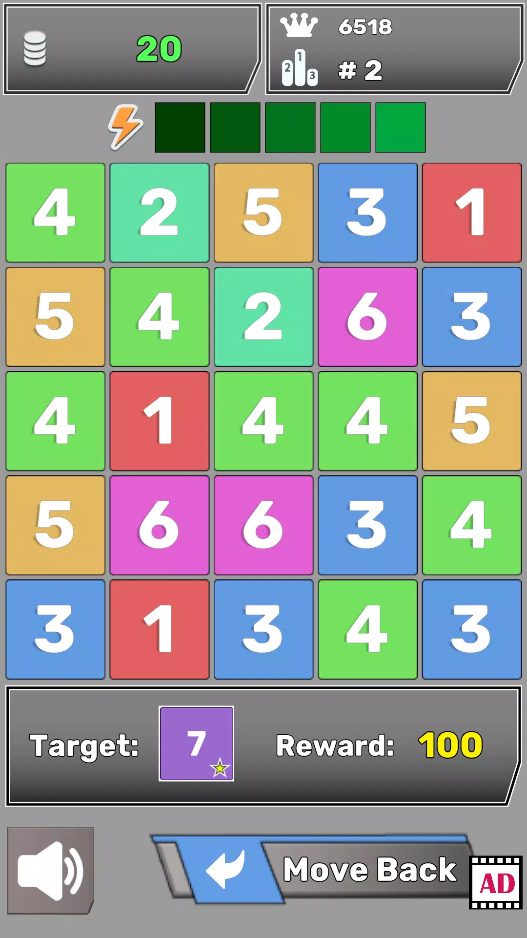 Number Blocks Match Puzzle. экрана 1