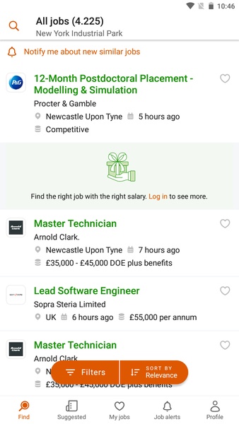 Screenshot Totaljobs - UK Job Search App 3