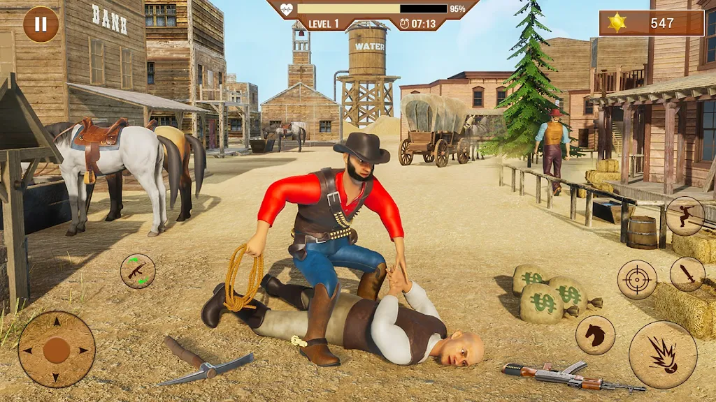 West Cowboy Shooting Games 3D ekran görüntüsü 2