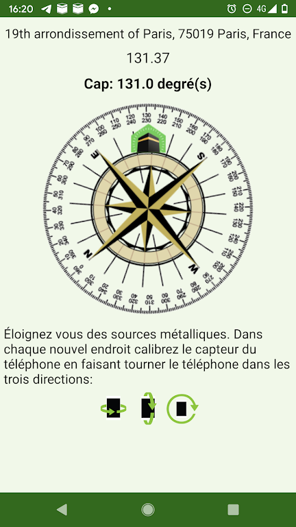 Tempo de oração Qibla Islam.ms Captura de tela 3