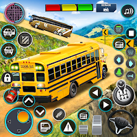 Offroad School Bus Driver Game ekran görüntüsü 2