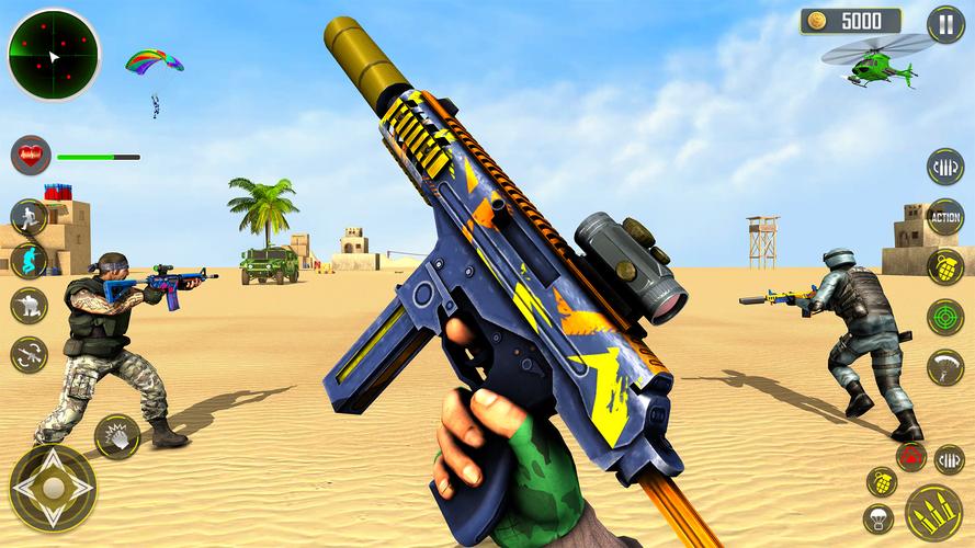 FPS Shooting game 3d gun game captura de pantalla 