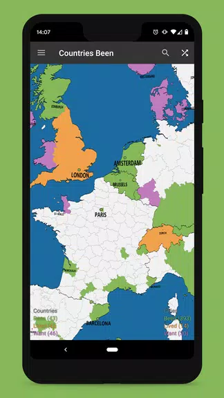 Countries Been: Visited Places Screenshot 3