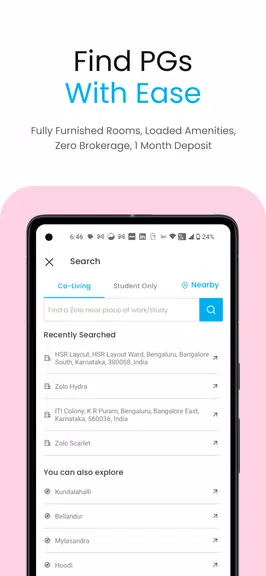 Zolo Coliving - Rent PG Online zrzut ekranu 2