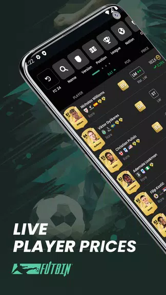 FUTBIN 25 Database & Draft screenshot 1