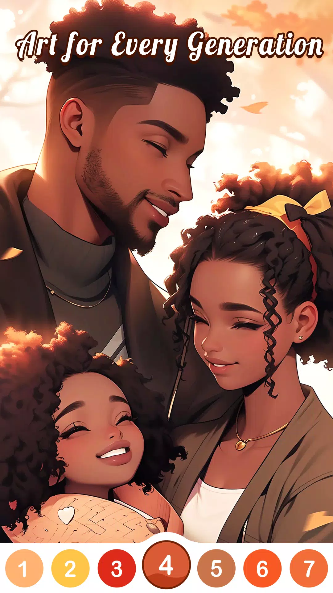 Screenshot Black Family Coloring Games 4